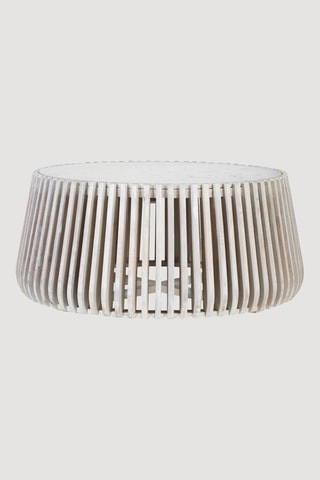 Table basse en marbre - 96 x 96 x 42 cm