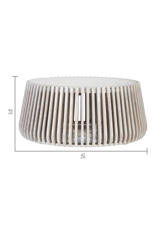 Table basse en marbre - 96 x 96 x 42 cm