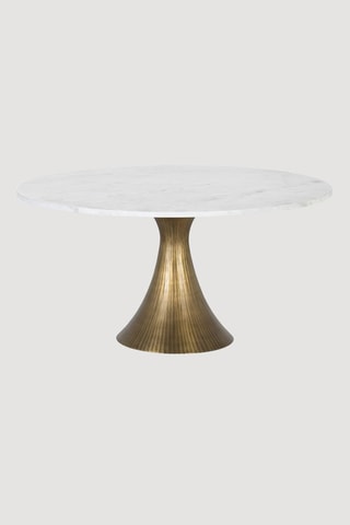 Table basse - Blanc et doré