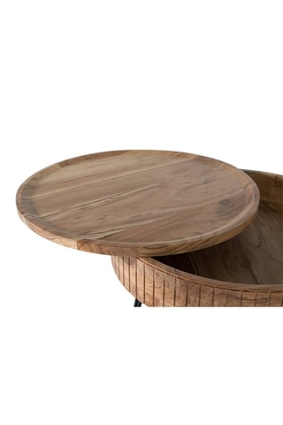 Table basse en manguier - 70 x 51 x 70 cm