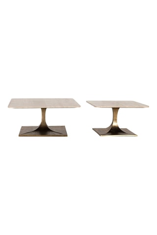 Table basse - Gris et bronze