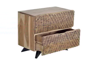 Table d'appoint - Naturel et noir