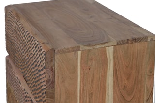 Table d'appoint - Naturel et noir