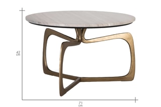 Table d'appoint Doré