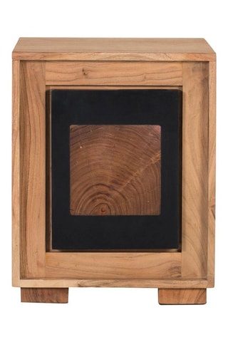 Table de chevet en manguier massif - 40 x 51 x 40 cm