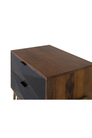 Table de chevet en manguier - 68 x 61 x 45 cm