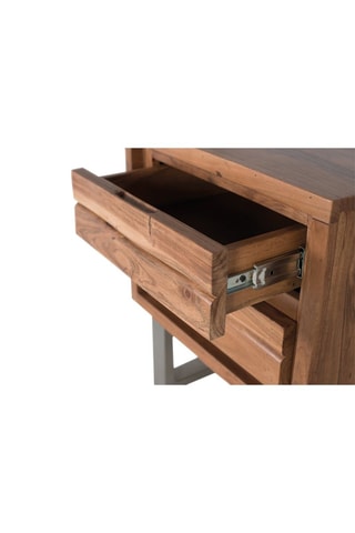 Table de chevet 2 tiroirs - 
Naturel