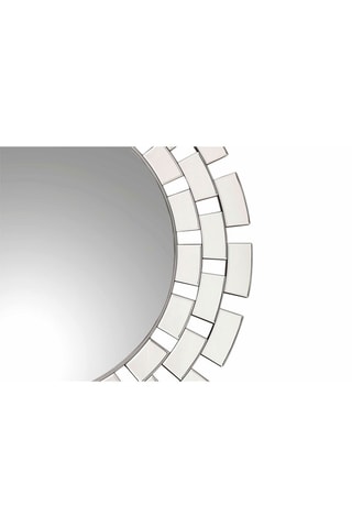 Miroir - 
Argenté et blanc