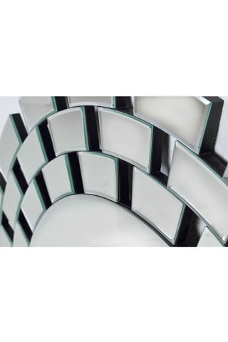 Miroir - 
Argenté et blanc