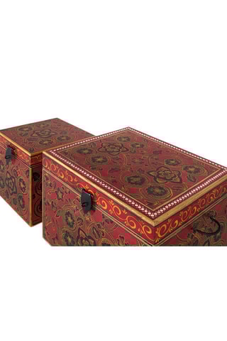 2 coffres de rangement en manguier