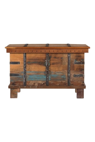 Coffre de rangement en bois - 74 x 46 x 40 cm