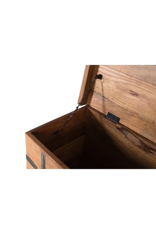 Coffre de rangement en bois - 74 x 46 x 40 cm