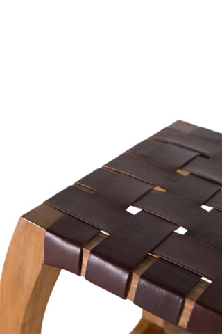 Tabouret en bois de mindi - 45 x 46 x 45 cm