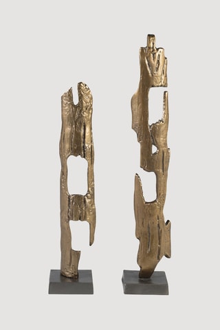 2 sculptures - 68 et 55 cm