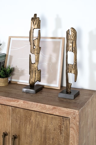 2 sculptures - 68 et 55 cm