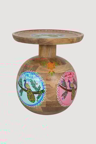 Table d’appoint en manguier - 42 x 47 x 42 cm