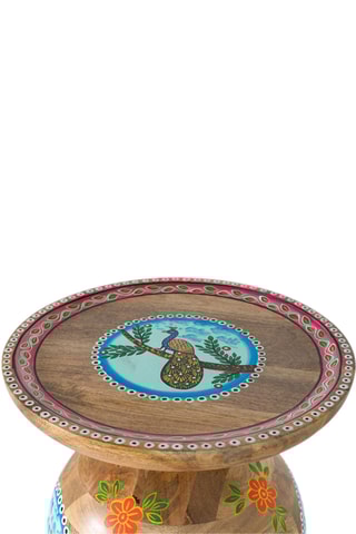 Table d’appoint en manguier - 42 x 47 x 42 cm