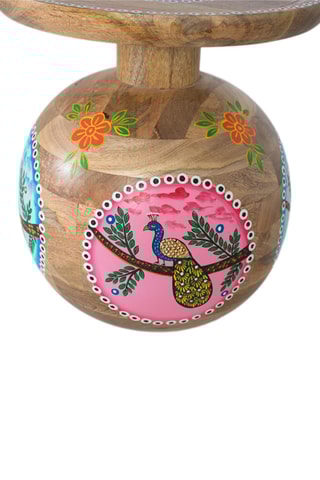 Table d’appoint en manguier - 42 x 47 x 42 cm