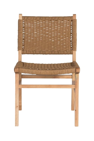 2 chaises en bois d’hévéa - 50 x 86 x 57 cm