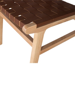 2 chaises en bois d’hévéa - 50 x 86 x 57 cm