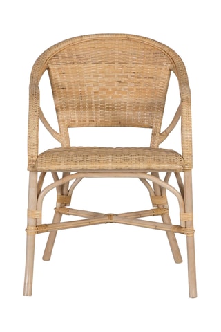 2 chaises en rotin et bambou - 55 x 84 x 63 cm