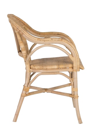 2 chaises en rotin et bambou - 55 x 84 x 63 cm