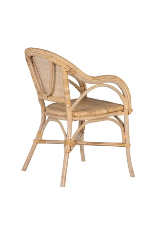 2 chaises en rotin et bambou - 55 x 84 x 63 cm