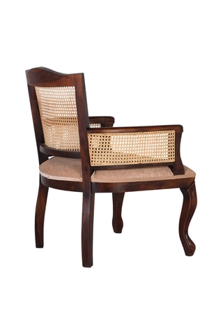 Fauteuil - Naturel et beige - En tissu