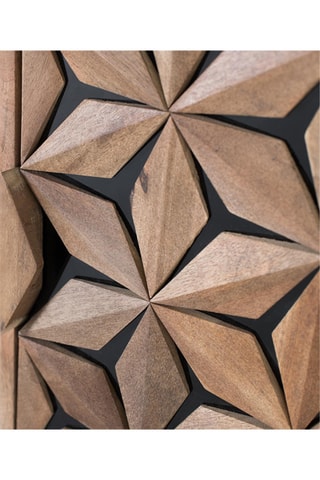 Table de chevet 1 porte en manguier - 47 x 64 x 40 cm