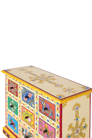 Commode 9 tiroirs en manguier - 70 x 60 x 30 cm 