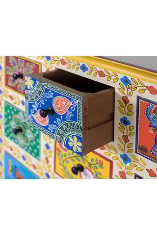 Commode 9 tiroirs en manguier - 70 x 60 x 30 cm 