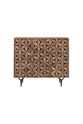 Buffet 3 portes en manguier - 100 x 90 x 40 cm