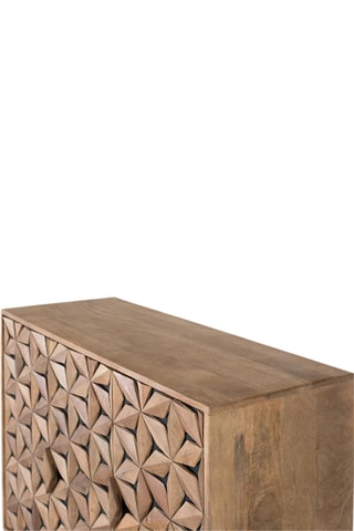 Buffet 3 portes en manguier - 100 x 90 x 40 cm