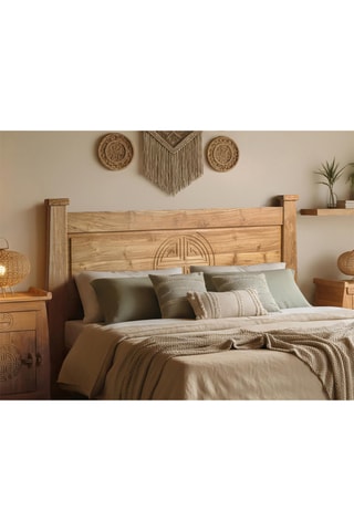 Tête de lit en teck massif - 183 x 110 x 8 cm