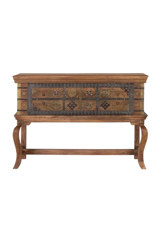 Console-coffre en manguier - 116 x 80 x 40 cm