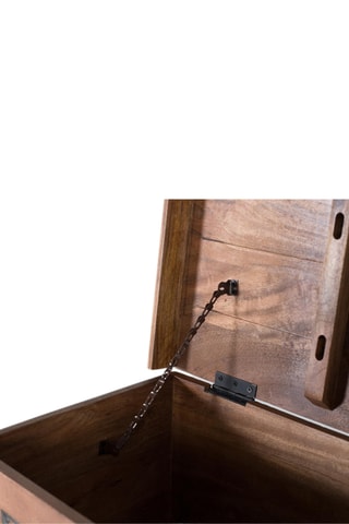 Console-coffre en manguier - 116 x 80 x 40 cm