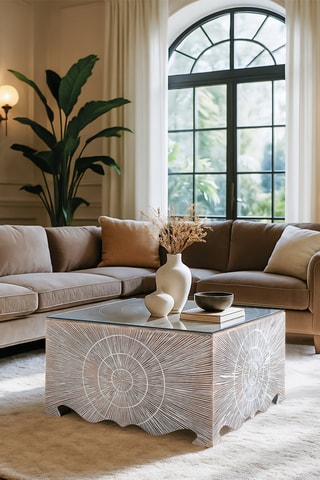 Table basse - 80 x 45 x 80 cm