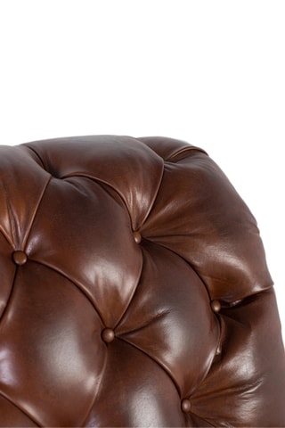 Fauteuil - Marron foncé - En cuir
