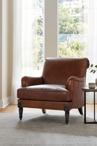 Fauteuil - Marron - En cuir