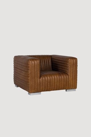 Fauteuil - Marron - En cuir