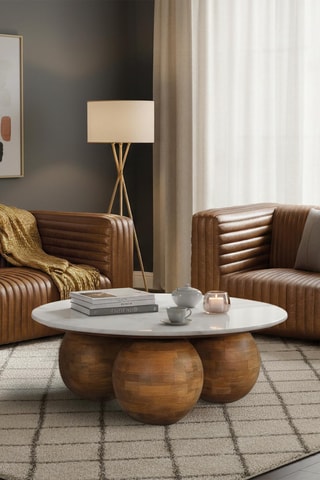 Fauteuil - Marron - En cuir