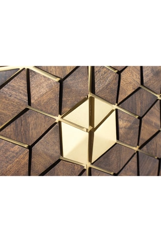 Meuble TV 2 portes en manguier - 145 x 50 x 40 cm