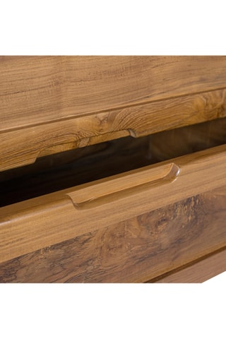 Meuble TV 2 portes et 2 tiroirs en teck - 180 x 60 x 38 cm