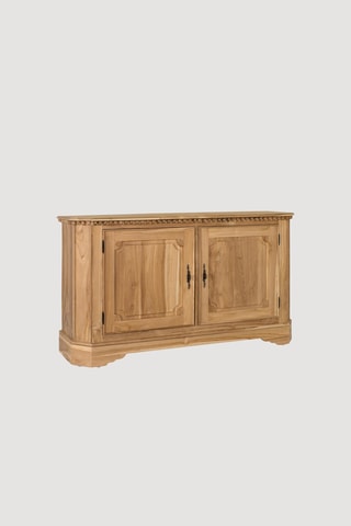 Buffet 2 portes en teck massif - 150 x 86 x 41,5 cm