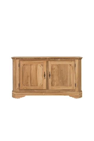 Buffet 2 portes en teck massif - 150 x 86 x 41,5 cm