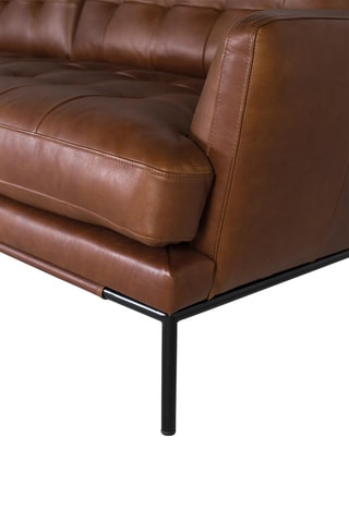 Canapé - Marron - En cuir