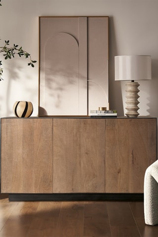 Buffet 3 portes en manguier - 150 x 81 x 44 cm