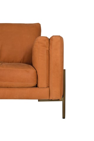 Canapé - Camel - 3 places - En cuir