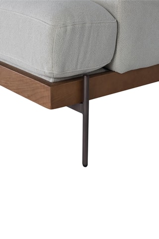 Canapé - Gris clair - 3 places - En lin