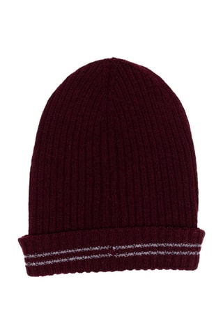Bonnet en laine - Bordeaux